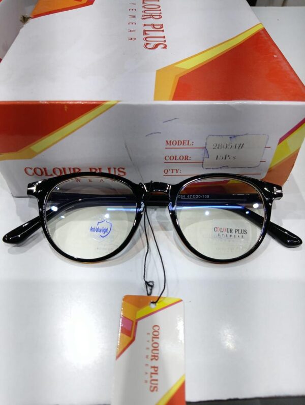 Colour Plus Retro Round Anti-Blue Light Glasses - Image 5